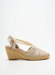 Espadrilles bout rond talon de 7 à 9cm beige MONTANE femme