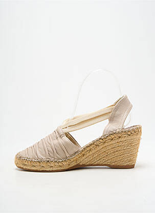 Espadrilles bout rond talon de 7 à 9cm beige MONTANE femme