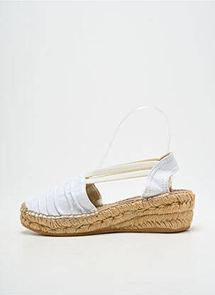 Espadrilles bout rond talon de 4 à 6cm blanc MONTANE femme