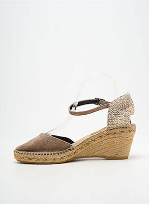 Espadrilles bout rond talon de 7 à 9cm beige MONTANE femme