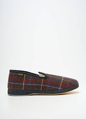 Chaussons/pantoufles bout rond bout rond rouge SEMELFLEX homme
