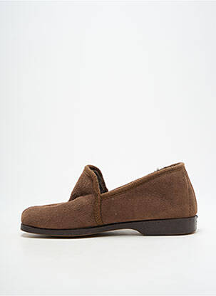Chaussons/pantoufles bout rond bout rond marron LA VAGUE unisexe