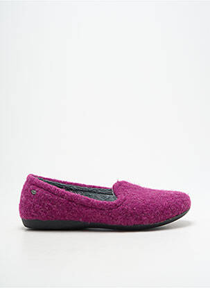 Chaussons/pantoufles bout rond talon plat jusqu'à 3cm rose ROMIKA femme