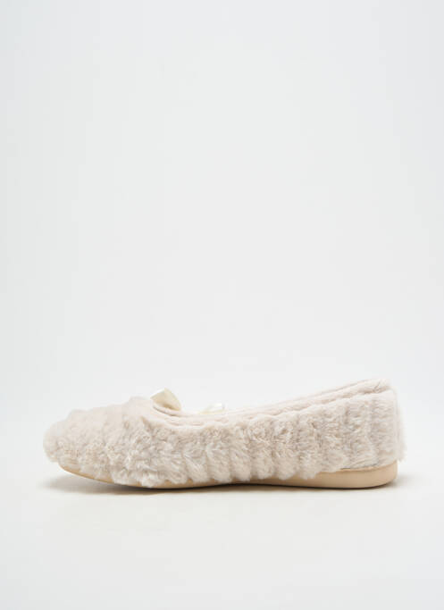 Chaussons/Pantoufles beige FLORETT femme