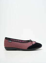 Chaussons/pantoufles bout rond talon plat jusqu'à 3cm rose SEMELFLEX femme