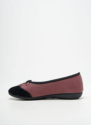 Chaussons/pantoufles bout rond talon plat jusqu'à 3cm rose SEMELFLEX femme