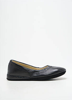 Chaussons/pantoufles tissage satiné talon plat jusqu'à 3cm noir EREL femme
