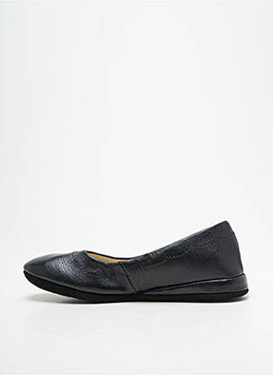 Chaussons/pantoufles tissage satiné talon plat jusqu'à 3cm noir EREL femme
