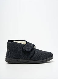 Chaussons/pantoufles fermeture scratch bout rond gris FARGEOT homme