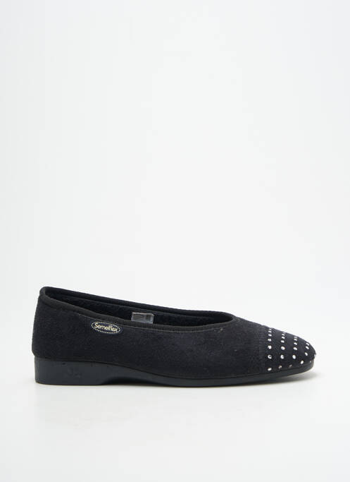 Chaussons/Pantoufles noir SEMELFLEX femme