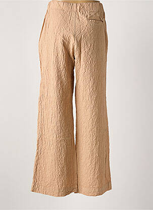 Pantalon large tissage crêpe taille normale marron LABO.ART femme
