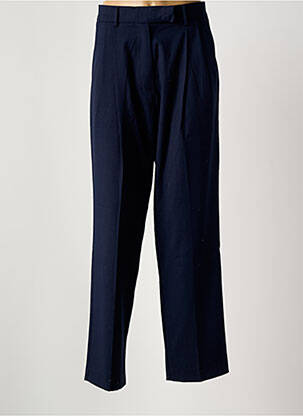 Pantalon droit stretch taille normale bleu HOD femme