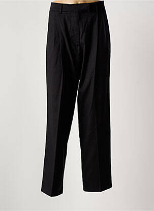 Pantalon droit stretch taille normale noir HOD femme