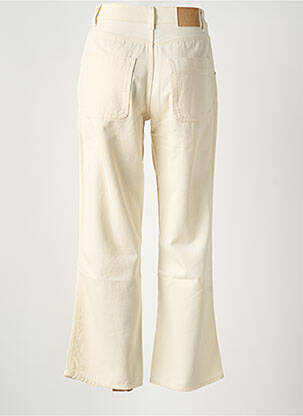 Jeans coupe large taille normale taille normale beige 6397 femme