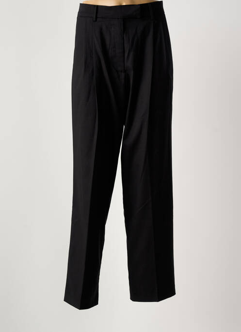 Pantalon droit stretch taille normale noir HOD femme