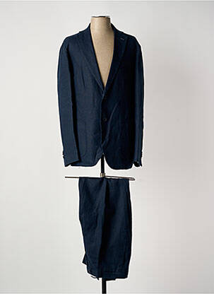 Costume de ville fermeture zippée sous rabat boutonné bleu SORBINO homme