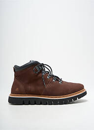 Bottines/boots fermeture lacets bout rond marron ART homme