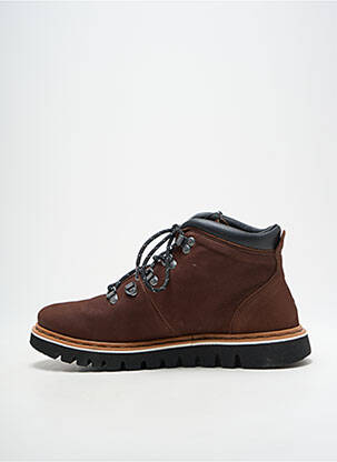 Bottines/boots fermeture lacets bout rond marron ART homme