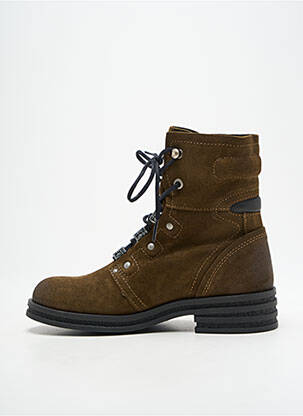 Bottines/boots matière lisse talon de 4 à 6cm marron FLY LONDON femme