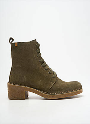 Bottines/boots nubuck talon de 4 à 6cm vert EL NATURALISTA femme