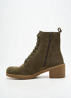 Bottines/boots fermeture zip et lacets talon de 4 à 6cm vert EL NATURALISTA femme