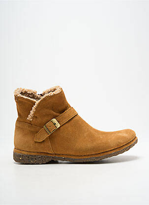 Bottines/boots nubuck talon plat jusqu'à 3cm marron EL NATURALISTA femme