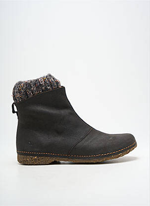 Bottines/boots matière lisse talon plat jusqu'à 3cm noir EL NATURALISTA femme