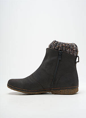 Bottines/boots matière lisse talon plat jusqu'à 3cm noir EL NATURALISTA femme