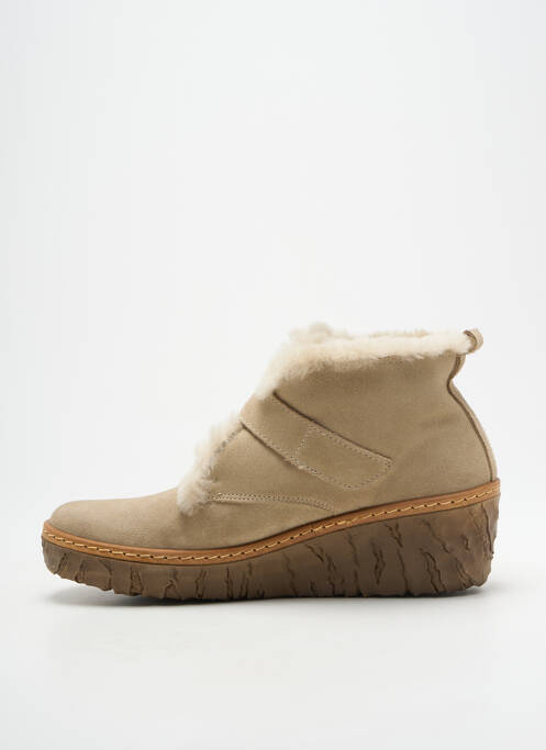 Bottines/boots fourrée talon de 4 à 6cm beige EL NATURALISTA femme