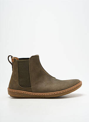 Bottines/boots bout rond talon plat jusqu'à 3cm vert EL NATURALISTA femme