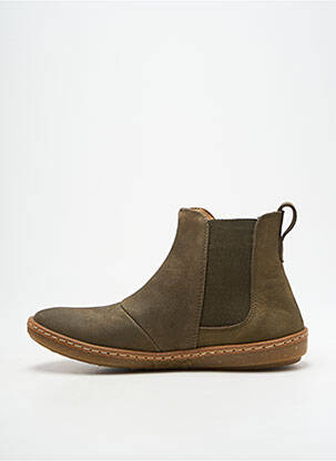 Bottines/boots bout rond talon plat jusqu'à 3cm vert EL NATURALISTA femme