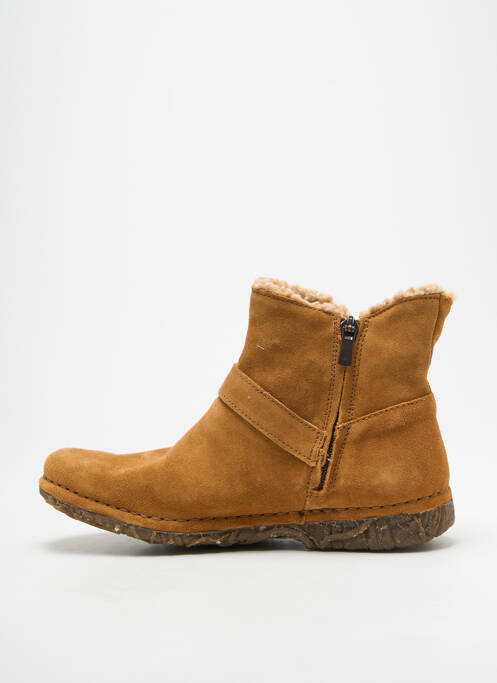 Bottines/boots nubuck talon plat jusqu'à 3cm marron EL NATURALISTA femme