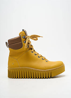 Bottines/boots bout rond talon de 4 à 6cm jaune ART femme