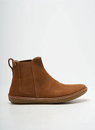 Bottines/boots bout rond talon plat jusqu'à 3cm marron EL NATURALISTA femme