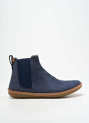 Bottines/boots bout rond talon plat jusqu'à 3cm bleu EL NATURALISTA femme