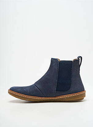 Bottines/boots bout rond talon plat jusqu'à 3cm bleu EL NATURALISTA femme