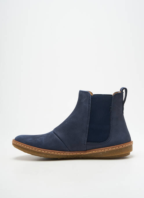 Bottines/boots bout rond talon plat jusqu'à 3cm bleu EL NATURALISTA femme