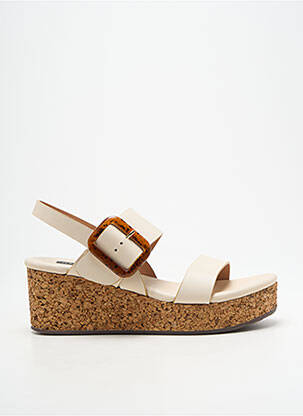 Sandales/nu pieds talon compensé talon de 4 à 6cm beige NEOSENS femme