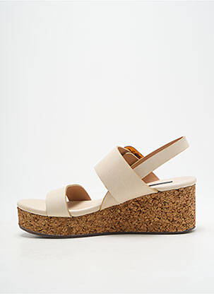 Sandales/nu pieds talon compensé talon de 4 à 6cm beige NEOSENS femme