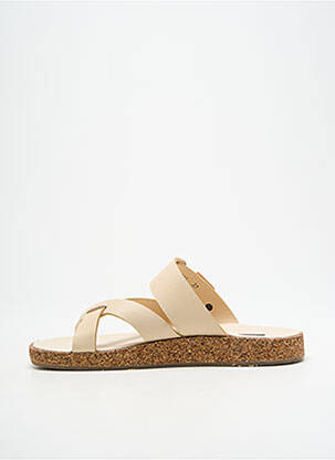 Tongs voute plantaire talon plat jusqu'à 3cm beige NEOSENS femme