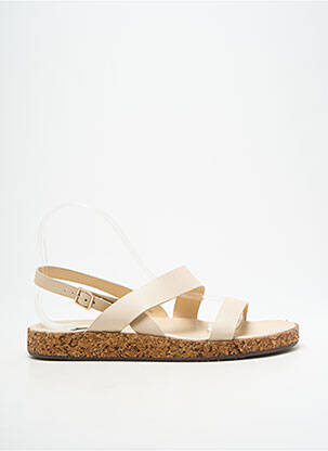 Sandales/nu pieds matière lisse talon plat jusqu'à 3cm beige NEOSENS femme