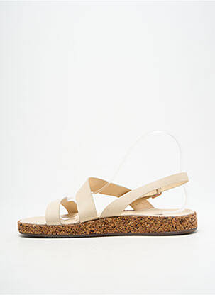Sandales/nu pieds matière lisse talon plat jusqu'à 3cm beige NEOSENS femme