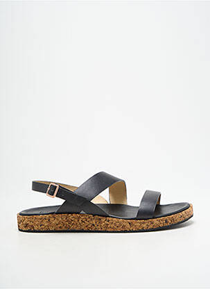 Sandales/nu pieds matière lisse talon plat jusqu'à 3cm noir NEOSENS femme