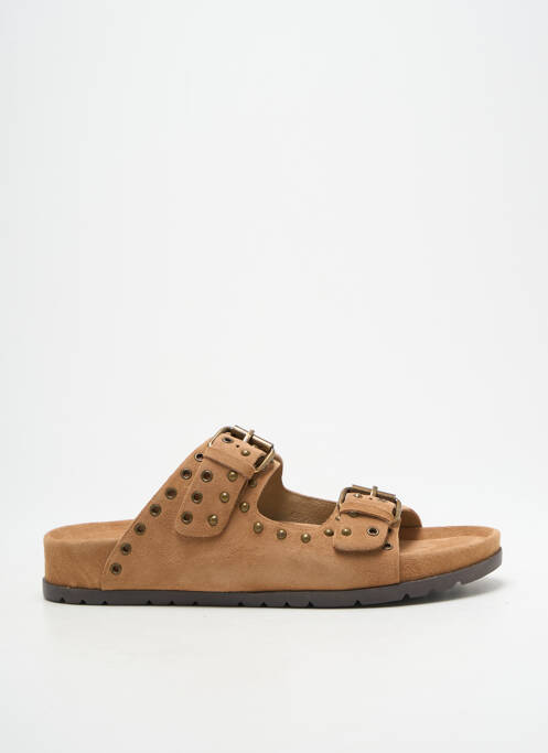 Mules/sabots voute plantaire talon plat jusqu'à 3cm beige L'ATELIER TROPÉZIEN femme