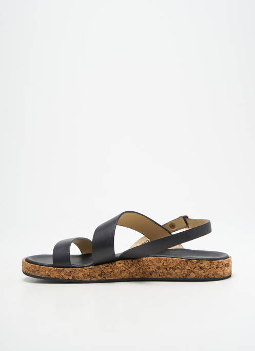 Sandales/nu pieds matière lisse talon plat jusqu'à 3cm noir NEOSENS femme