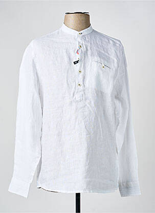 Chemise manches longues coupe droite blanc SORBINO homme