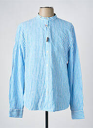 Chemise manches longues coupe droite bleu SORBINO homme