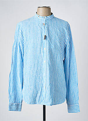 Chemise manches longues imprimé rayures bleu SORBINO homme