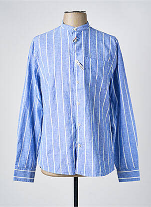 Chemise manches longues coupe droite bleu fonce SORBINO homme