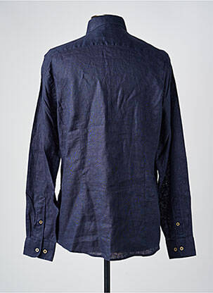 Chemise manches longues coupe droite bleu SORBINO homme